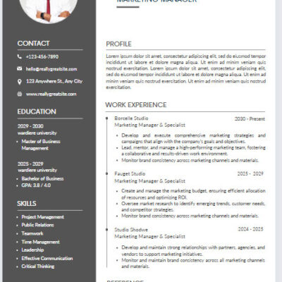 Normal Cv Format Fo Job