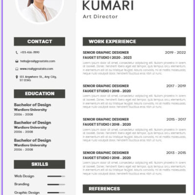 Normal Cv Format Fo Job