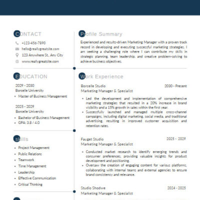 Normal Cv Format Fo Job